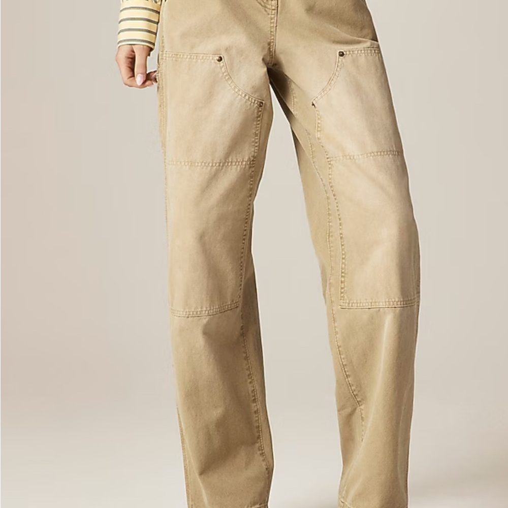 J. Crew Women's Straight Leg Tan Workwear Pants
